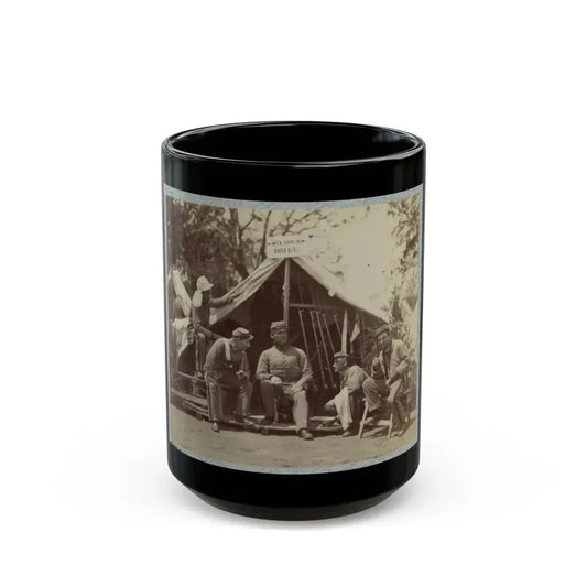 7th New York State Militia, Camp Cameron, D.C., 1861 017 (U.S. Civil War) Black Coffee Mug 15oz - Go Mug Yourself