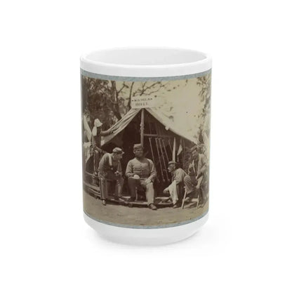 7th New York State Militia, Camp Cameron, D.C., 1861 017 (U.S. Civil War) White Coffee Mug 15oz - Go Mug Yourself