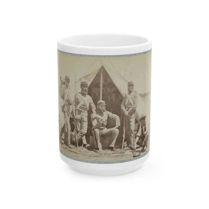 7th New York State Militia, Camp Cameron, D.C., 1861 018 (U.S. Civil War) White Coffee Mug 15oz - Go Mug Yourself