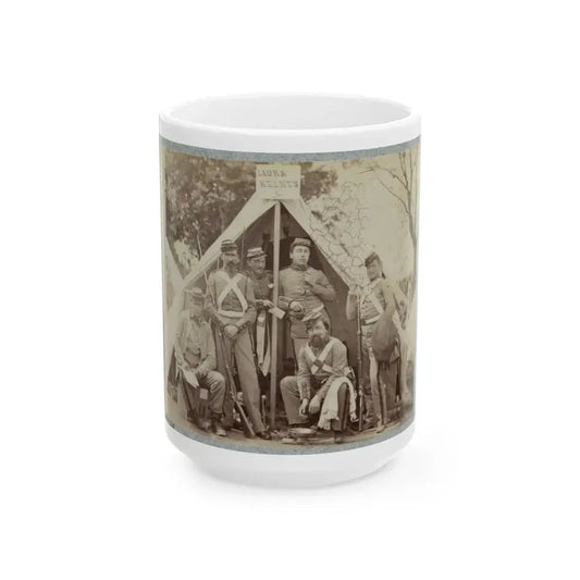 7th New York State Militia, Camp Cameron, D.C., 1861 019 (U.S. Civil War) White Coffee Mug 15oz - Go Mug Yourself