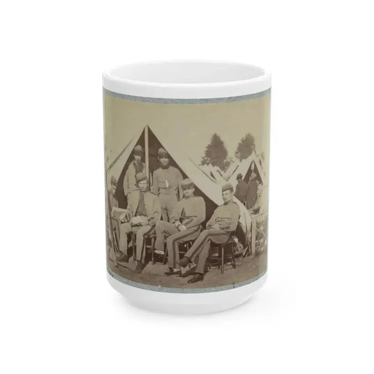 7th New York State Militia, Camp Cameron, D.C., 1861 020 (U.S. Civil War) White Coffee Mug 15oz - Go Mug Yourself