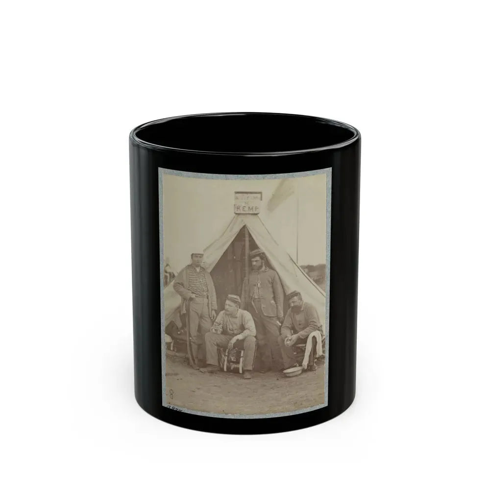 7th New York State Militia, Camp Cameron, D.C., 1861 021 (U.S. Civil War) Black Coffee Mug 11oz - Go Mug Yourself