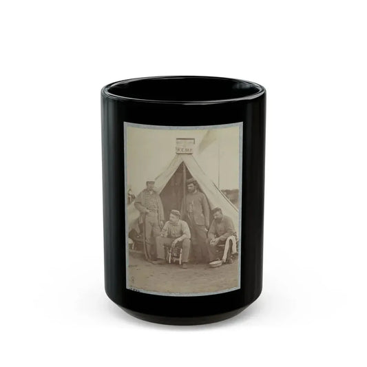 7th New York State Militia, Camp Cameron, D.C., 1861 021 (U.S. Civil War) Black Coffee Mug 15oz - Go Mug Yourself