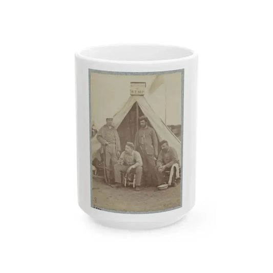 7th New York State Militia, Camp Cameron, D.C., 1861 021 (U.S. Civil War) White Coffee Mug 15oz - Go Mug Yourself