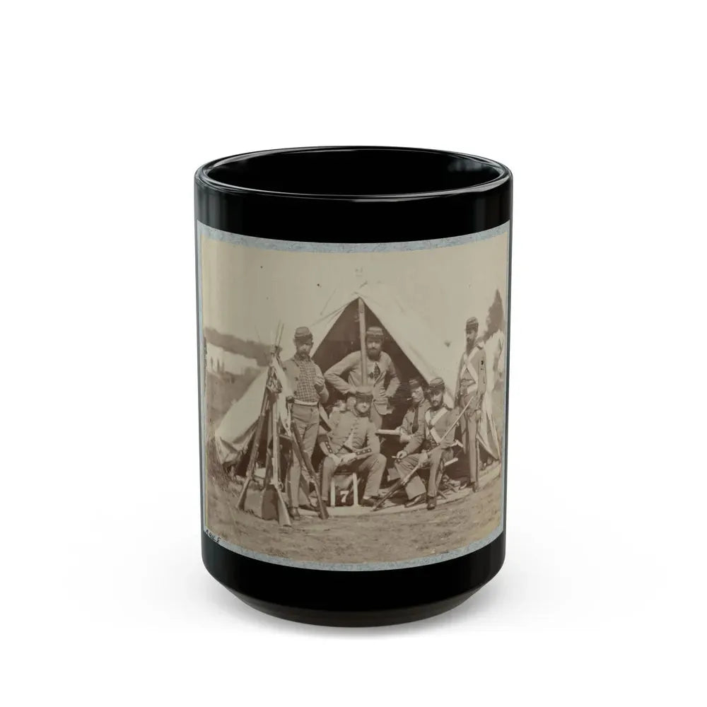 7th New York State Militia, Camp Cameron, D.C., 1861 022 (U.S. Civil War) Black Coffee Mug 15oz - Go Mug Yourself