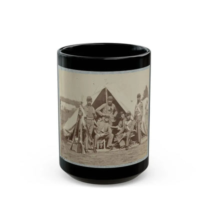 7th New York State Militia, Camp Cameron, D.C., 1861 022 (U.S. Civil War) Black Coffee Mug 15oz - Go Mug Yourself