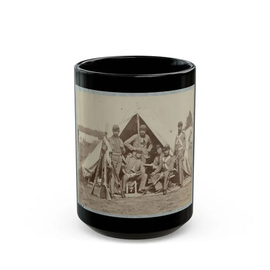 7th New York State Militia, Camp Cameron, D.C., 1861 022 (U.S. Civil War) Black Coffee Mug 15oz - Go Mug Yourself