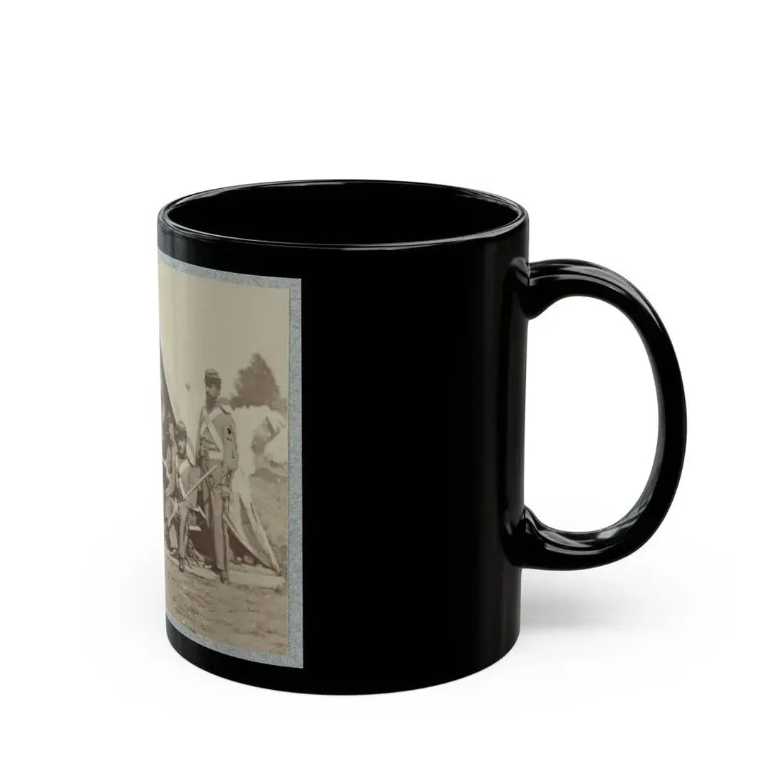 7th New York State Militia, Camp Cameron, D.C., 1861 022 (U.S. Civil War) Black Coffee Mug - Go Mug Yourself