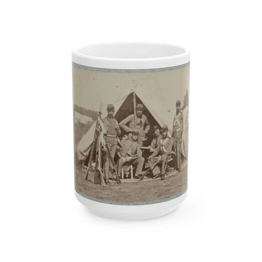7th New York State Militia, Camp Cameron, D.C., 1861 022 (U.S. Civil War) White Coffee Mug 15oz - Go Mug Yourself