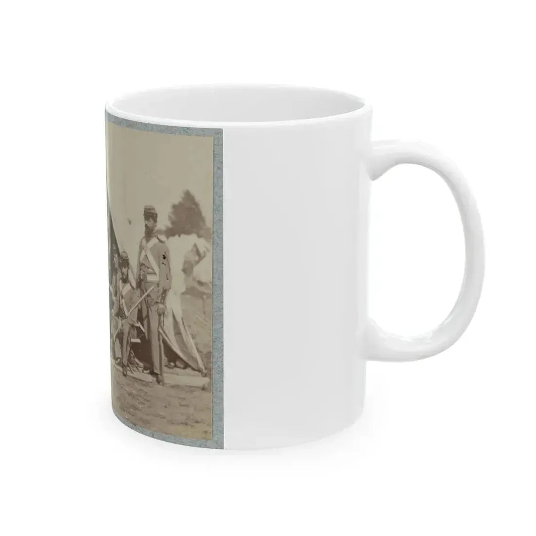 7th New York State Militia, Camp Cameron, D.C., 1861 022 (U.S. Civil War) White Coffee Mug - Go Mug Yourself