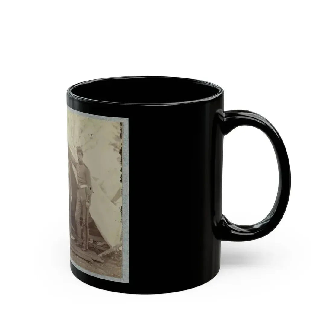 7th New York State Militia, Camp Cameron, D.C., 1861 023 (U.S. Civil War) Black Coffee Mug - Go Mug Yourself