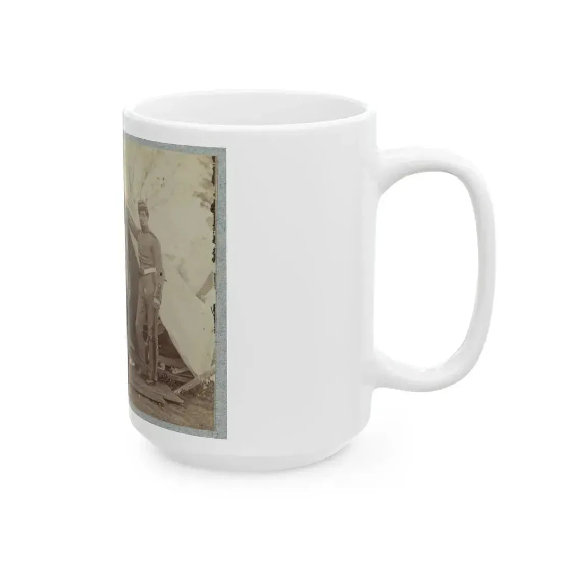 7th New York State Militia, Camp Cameron, D.C., 1861 023 (U.S. Civil War) White Coffee Mug - Go Mug Yourself