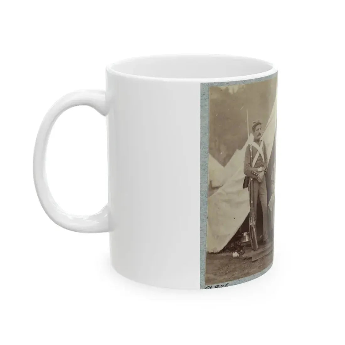 7th New York State Militia, Camp Cameron, D.C., 1861 023 (U.S. Civil War) White Coffee Mug - Go Mug Yourself