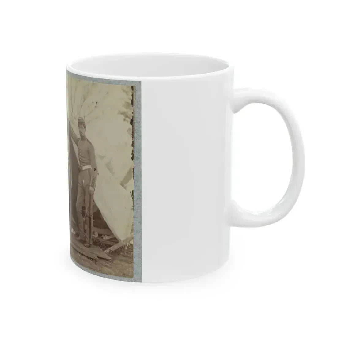 7th New York State Militia, Camp Cameron, D.C., 1861 023 (U.S. Civil War) White Coffee Mug - Go Mug Yourself