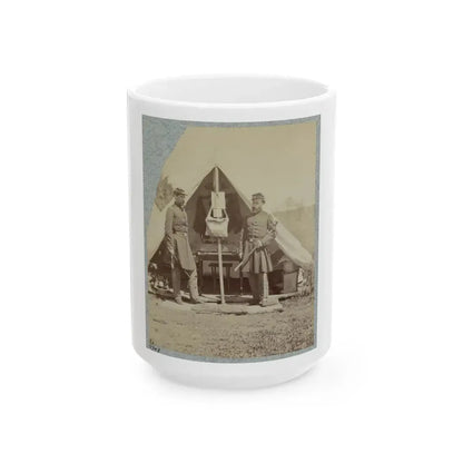 7th New York State Militia, Camp Cameron, D.C., 1861 024 (U.S. Civil War) White Coffee Mug 15oz - Go Mug Yourself