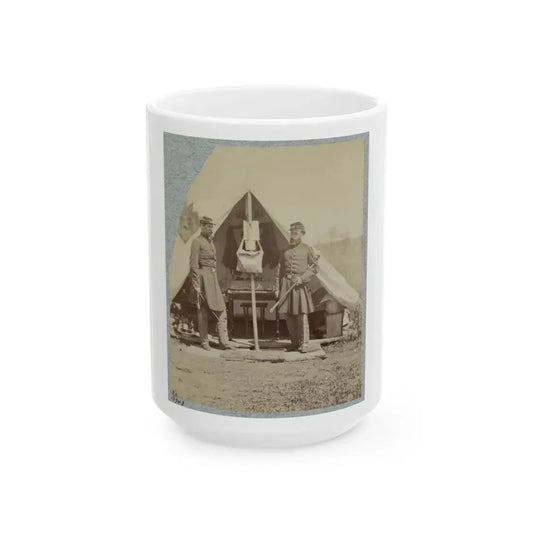 7th New York State Militia, Camp Cameron, D.C., 1861 024 (U.S. Civil War) White Coffee Mug 15oz - Go Mug Yourself