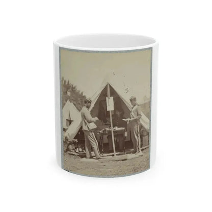 7th New York State Militia, Camp Cameron, D.C., 1861 025 (U.S. Civil War) White Coffee Mug 11oz - Go Mug Yourself
