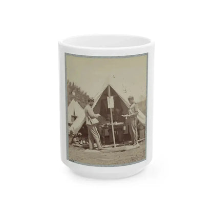 7th New York State Militia, Camp Cameron, D.C., 1861 025 (U.S. Civil War) White Coffee Mug 15oz - Go Mug Yourself