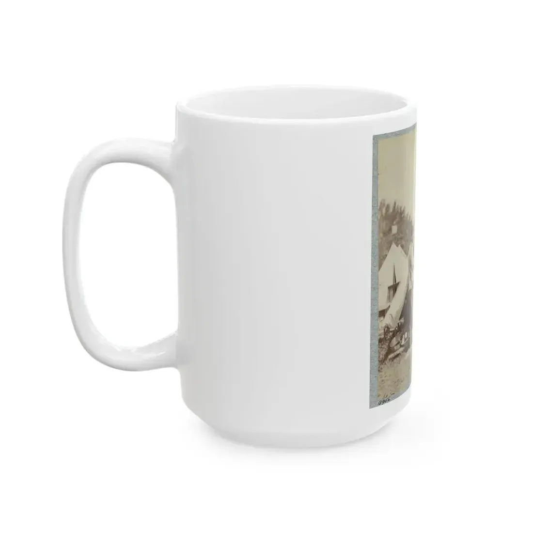 7th New York State Militia, Camp Cameron, D.C., 1861 025 (U.S. Civil War) White Coffee Mug - Go Mug Yourself
