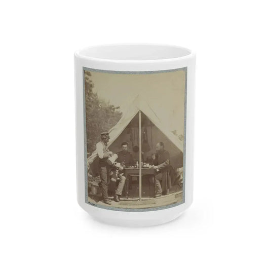 7th New York State Militia, Camp Cameron, D.C., 1861 026 (U.S. Civil War) White Coffee Mug 15oz - Go Mug Yourself