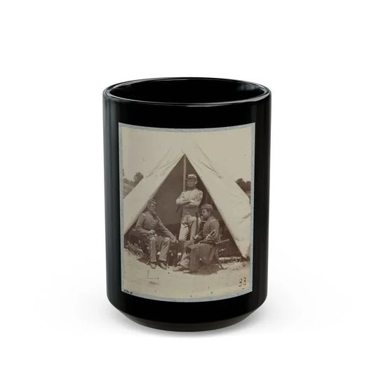 7th New York State Militia, Camp Cameron, D.C., 1861 027 (U.S. Civil War) Black Coffee Mug 15oz - Go Mug Yourself