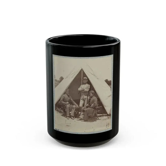 7th New York State Militia, Camp Cameron, D.C., 1861 027 (U.S. Civil War) Black Coffee Mug 15oz - Go Mug Yourself