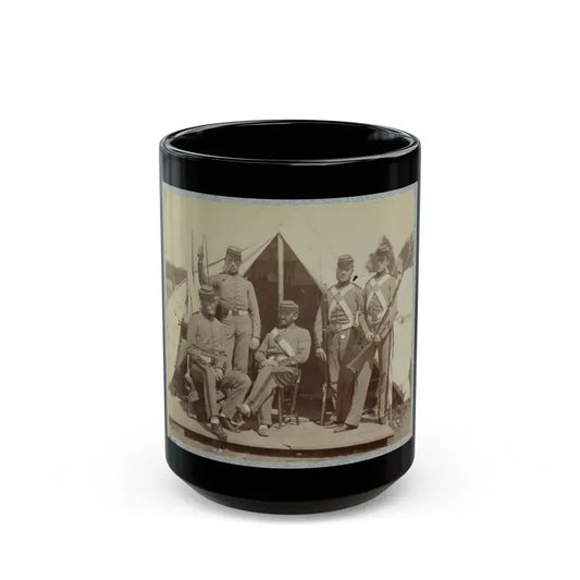 7th New York State Militia, Camp Cameron, D.C., 1861 029 (U.S. Civil War) Black Coffee Mug 15oz - Go Mug Yourself