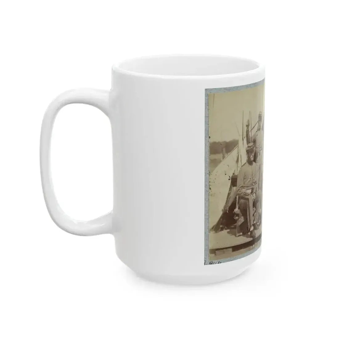 7th New York State Militia, Camp Cameron, D.C., 1861 029 (U.S. Civil War) White Coffee Mug - Go Mug Yourself