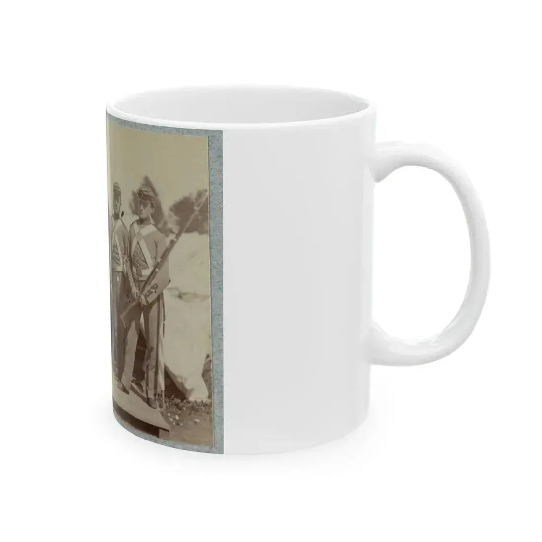 7th New York State Militia, Camp Cameron, D.C., 1861 029 (U.S. Civil War) White Coffee Mug - Go Mug Yourself