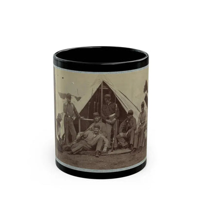 7th New York State Militia, Camp Cameron, D.C., 1861 030 (U.S. Civil War) Black Coffee Mug 11oz - Go Mug Yourself