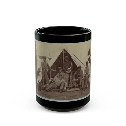 7th New York State Militia, Camp Cameron, D.C., 1861 030 (U.S. Civil War) Black Coffee Mug 15oz - Go Mug Yourself