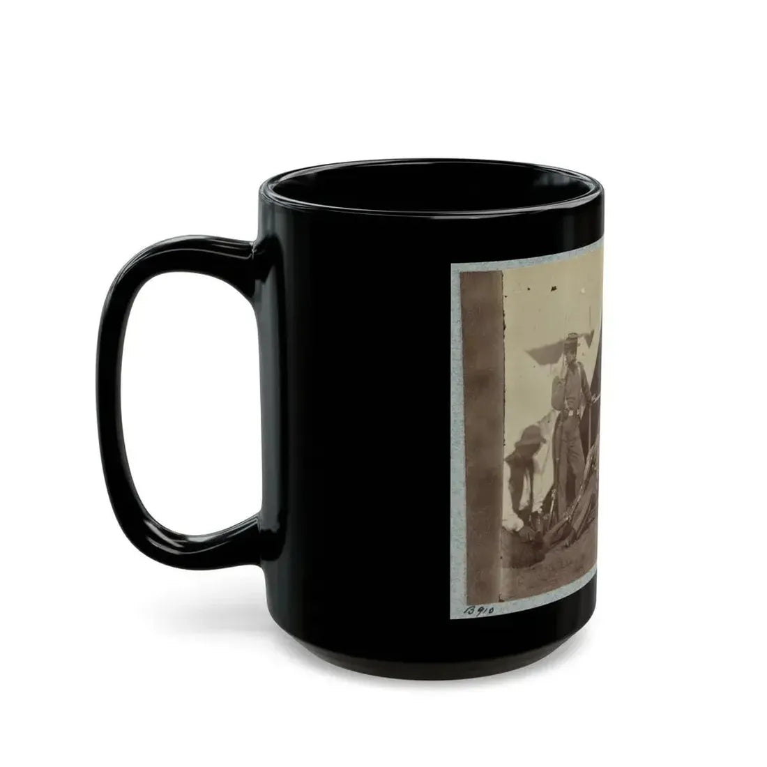 7th New York State Militia, Camp Cameron, D.C., 1861 030 (U.S. Civil War) Black Coffee Mug - Go Mug Yourself