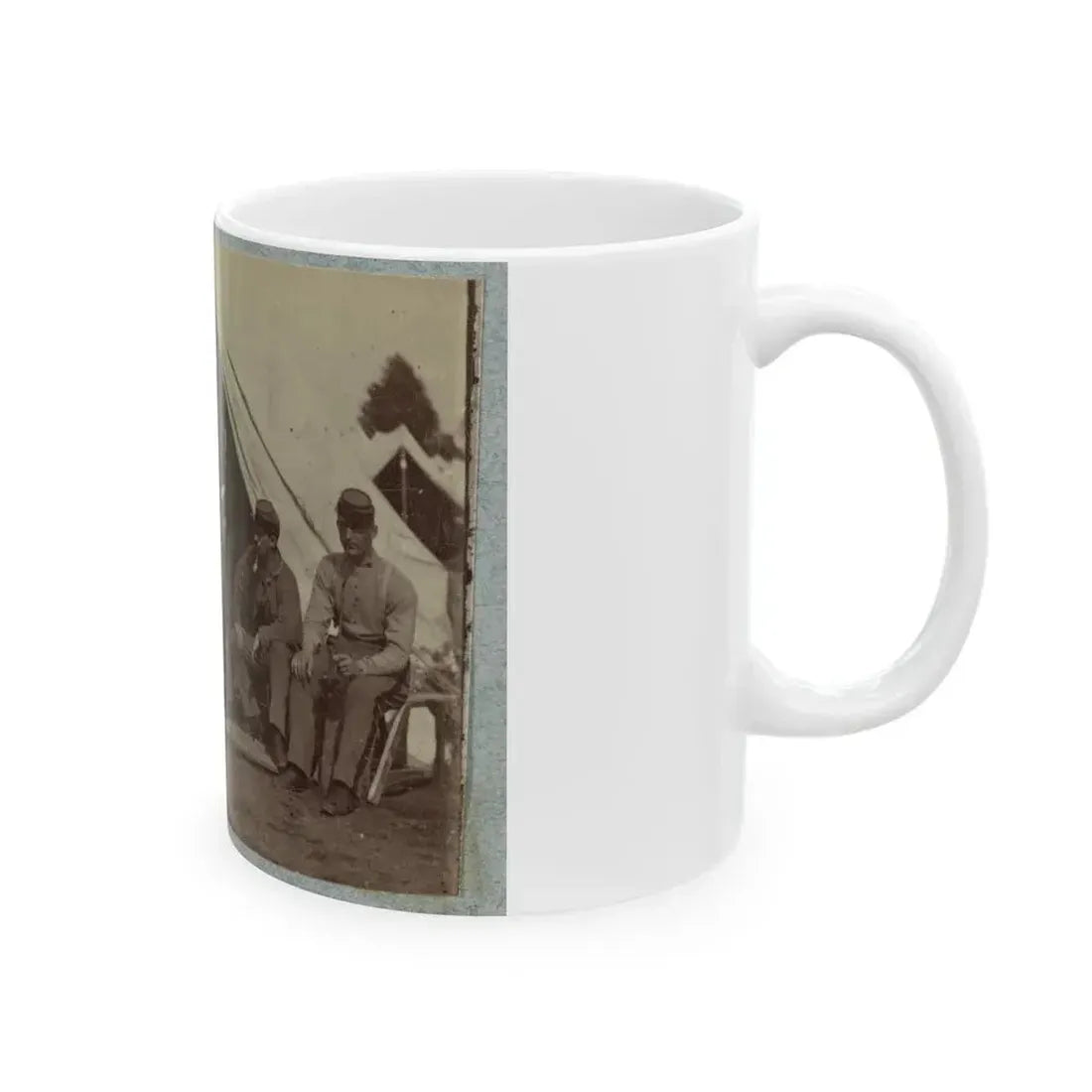 7th New York State Militia, Camp Cameron, D.C., 1861 030 (U.S. Civil War) White Coffee Mug - Go Mug Yourself