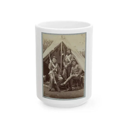 7th New York State Militia, Camp Cameron, D.C., 1861 031 (U.S. Civil War) White Coffee Mug 15oz - Go Mug Yourself