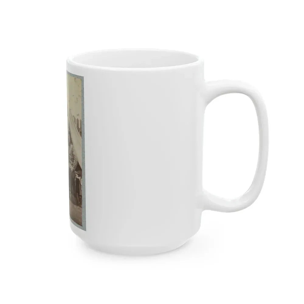 7th New York State Militia, Camp Cameron, D.C., 1861 031 (U.S. Civil War) White Coffee Mug - Go Mug Yourself
