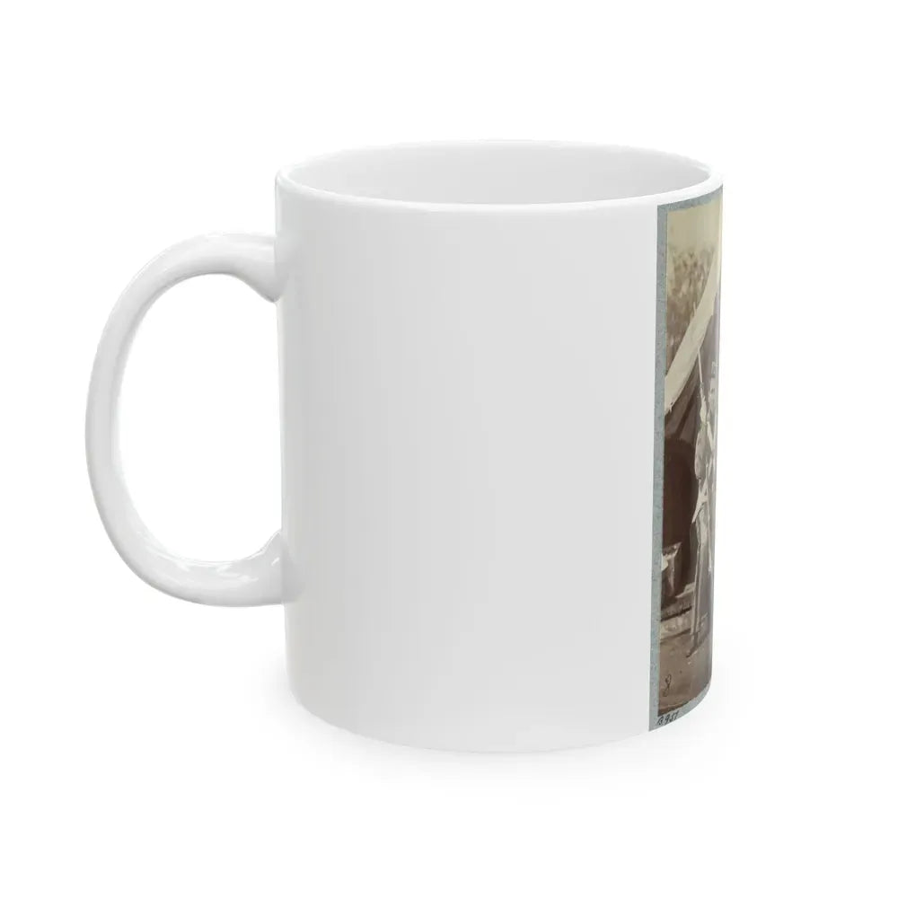 7th New York State Militia, Camp Cameron, D.C., 1861 031 (U.S. Civil War) White Coffee Mug - Go Mug Yourself