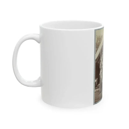 7th New York State Militia, Camp Cameron, D.C., 1861 031 (U.S. Civil War) White Coffee Mug - Go Mug Yourself