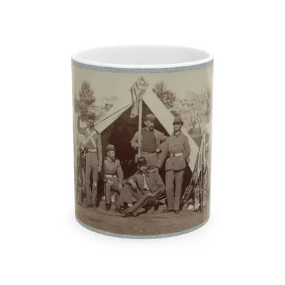 7th New York State Militia, Camp Cameron, D.C., 1861 032 (U.S. Civil War) White Coffee Mug 11oz - Go Mug Yourself