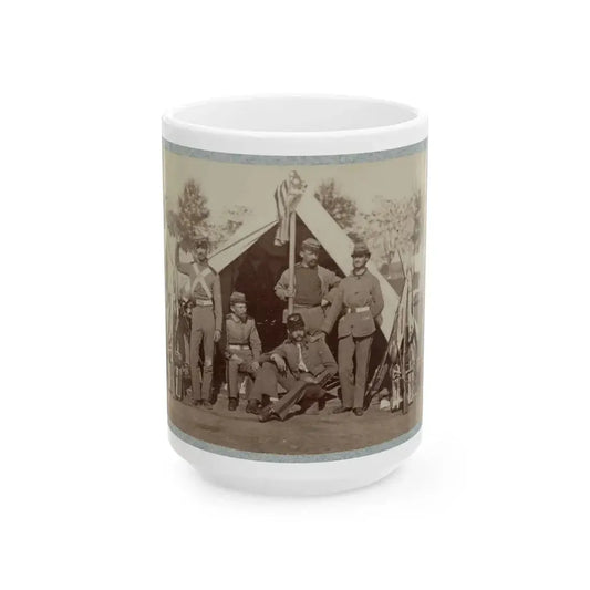 7th New York State Militia, Camp Cameron, D.C., 1861 032 (U.S. Civil War) White Coffee Mug 15oz - Go Mug Yourself