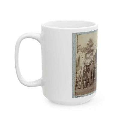 7th New York State Militia, Camp Cameron, D.C., 1861 032 (U.S. Civil War) White Coffee Mug - Go Mug Yourself