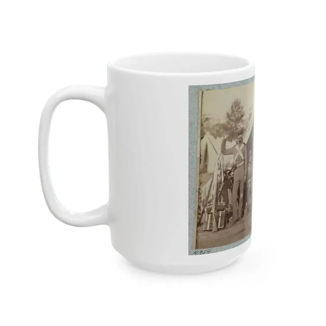 7th New York State Militia, Camp Cameron, D.C., 1861 032 (U.S. Civil War) White Coffee Mug - Go Mug Yourself