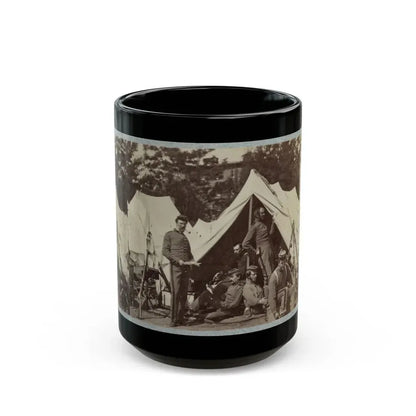 7th New York State Militia, Camp Cameron, D.C., 1861 033 (U.S. Civil War) Black Coffee Mug 15oz - Go Mug Yourself