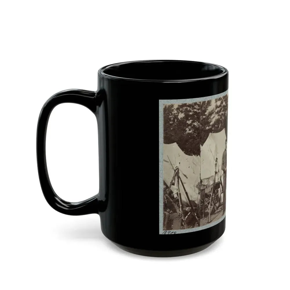 7th New York State Militia, Camp Cameron, D.C., 1861 033 (U.S. Civil War) Black Coffee Mug - Go Mug Yourself