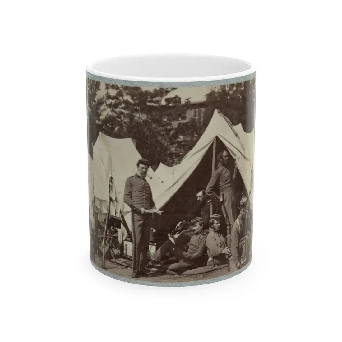 7th New York State Militia, Camp Cameron, D.C., 1861 033 (U.S. Civil War) White Coffee Mug 11oz - Go Mug Yourself