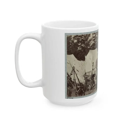 7th New York State Militia, Camp Cameron, D.C., 1861 033 (U.S. Civil War) White Coffee Mug - Go Mug Yourself