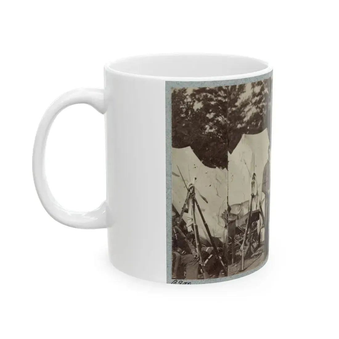 7th New York State Militia, Camp Cameron, D.C., 1861 033 (U.S. Civil War) White Coffee Mug - Go Mug Yourself