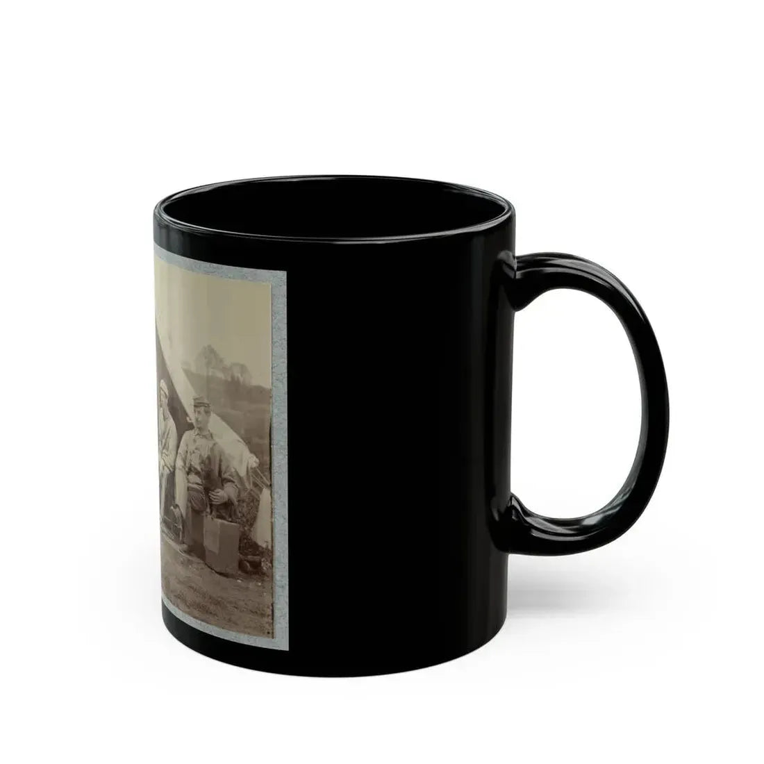 7th New York State Militia, Camp Cameron, D.C., 1861 034 (U.S. Civil War) Black Coffee Mug - Go Mug Yourself