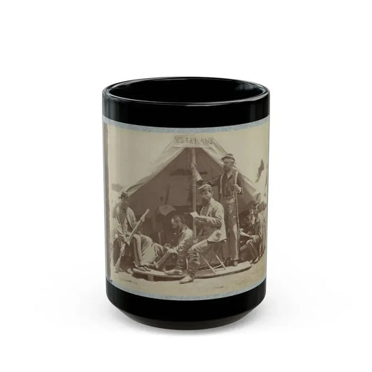 7th New York State Militia, Camp Cameron, D.C., 1861 035 (U.S. Civil War) Black Coffee Mug 15oz - Go Mug Yourself