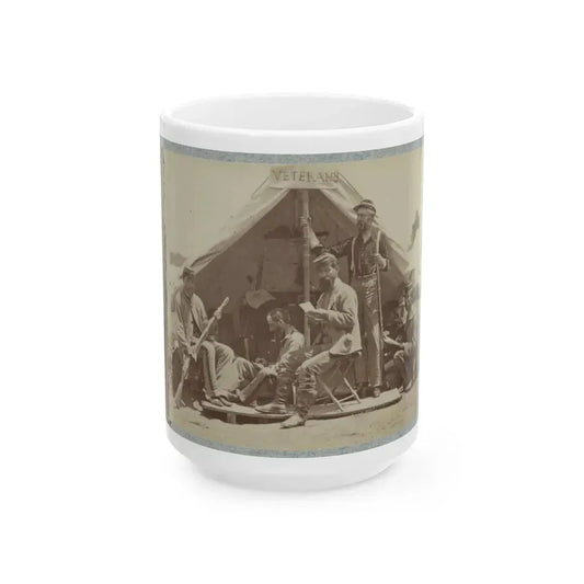 7th New York State Militia, Camp Cameron, D.C., 1861 035 (U.S. Civil War) White Coffee Mug 15oz - Go Mug Yourself