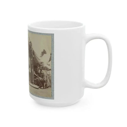7th New York State Militia, Camp Cameron, D.C., 1861 035 (U.S. Civil War) White Coffee Mug - Go Mug Yourself